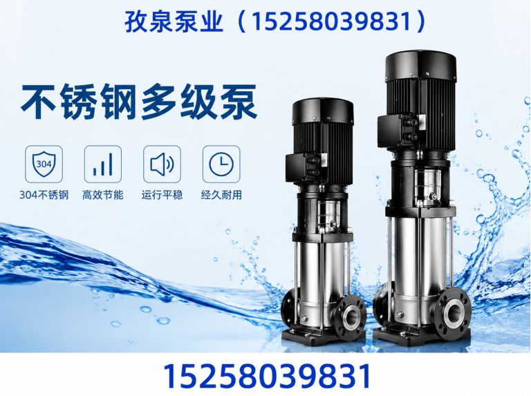 龙湾区不锈钢多级泵展示图
